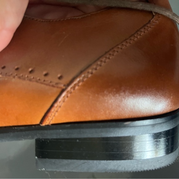 Stacy Adams Tan Leather Oxfords - Picture 5 of 6